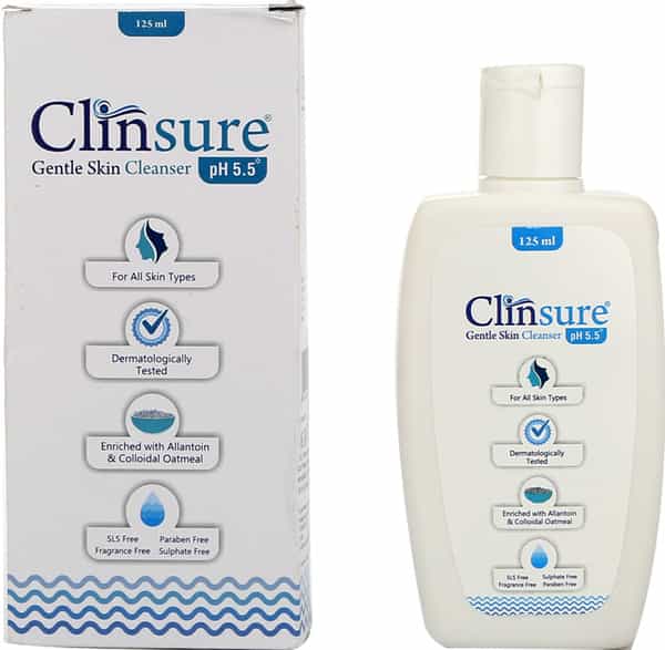 Clinsure Gentle Skin Cleanser Ph 5.5 Bottle Of 125 Ml
