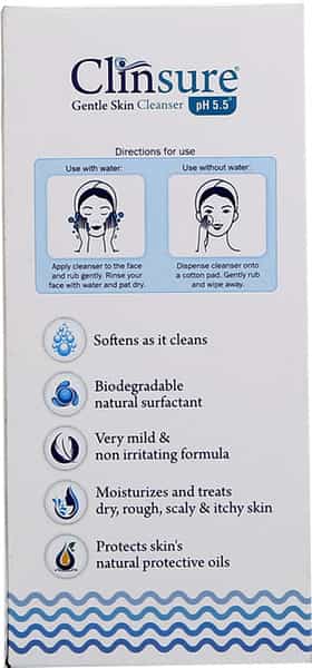 Clinsure Gentle Skin Cleanser Ph 5.5 Bottle Of 125 Ml
