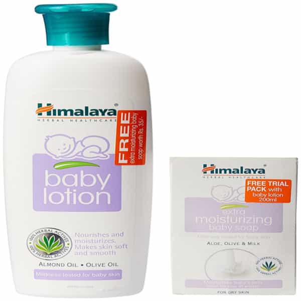 Himalaya Baby Lotion 200Ml+Ex.moist Baby Soap 75G