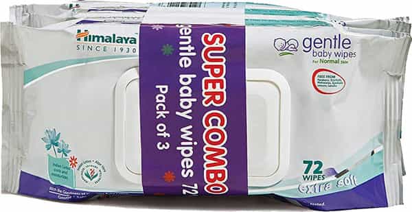 Himalaya Gentle Baby Wipes 72'S Pack Of 3
