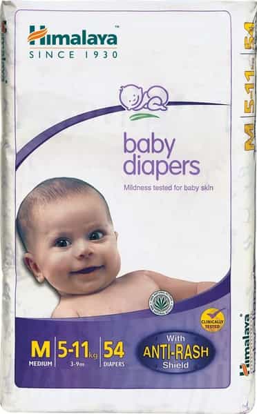 Himalaya Baby Diapers Medium 54 Pcs