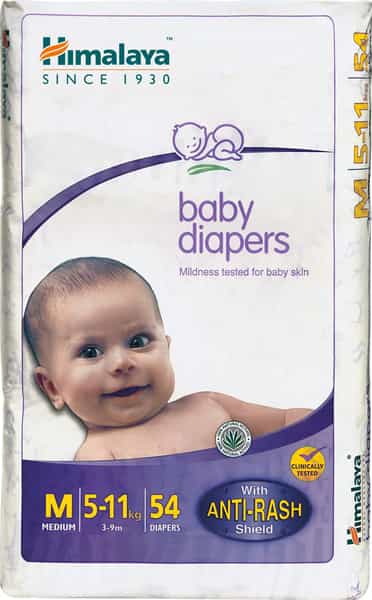 Himalaya Baby Diapers Medium 54 Pcs