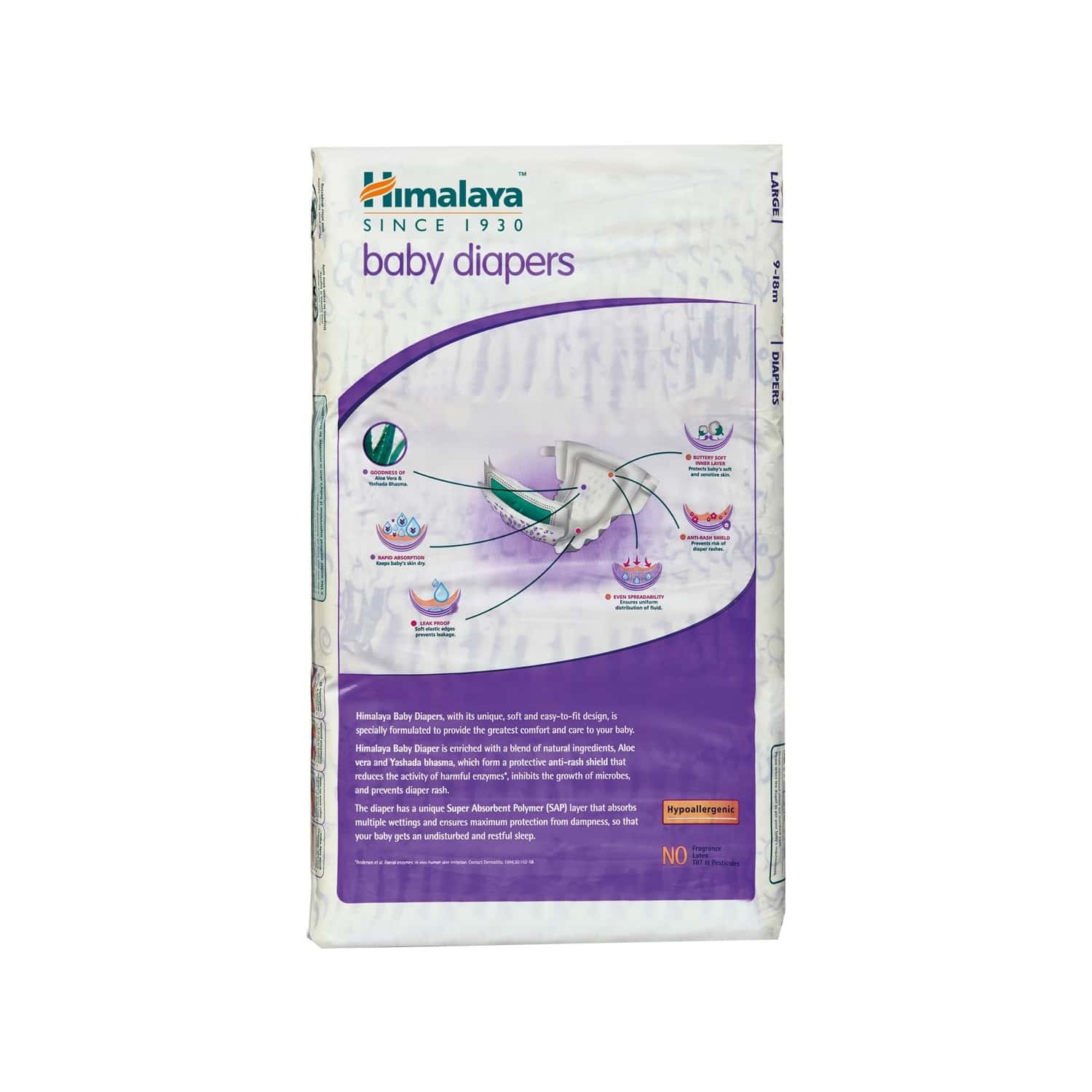 Buy HIMALAYA BABY DIAPERS LARGE 54 PCS Online & Get Upto 60 OFF at