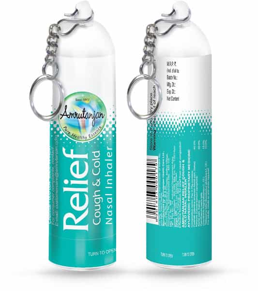 Amrutanjan | Relief Cough & Cold | Nasal Inhaler | Bottle 0.75 Gm