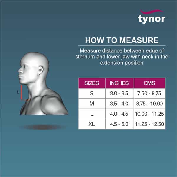 Tynor Cervical Collar Soft With Support Beige Medium 1 Unit