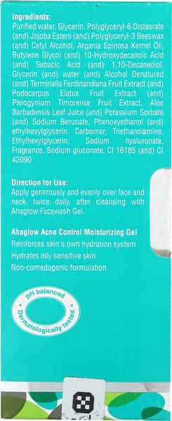 Ahaglow Acne Moisturizing Tube Of 50Gm Gel