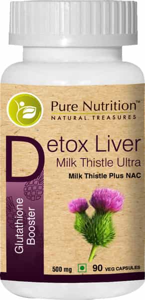 Pure Nutrition Detox Liver Milk Thistle Ultra (Glutathione Booster) - 90 Caps
