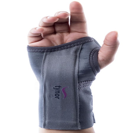 Tynor Elastic Wrist Splint Grey Left Large 1 Unit