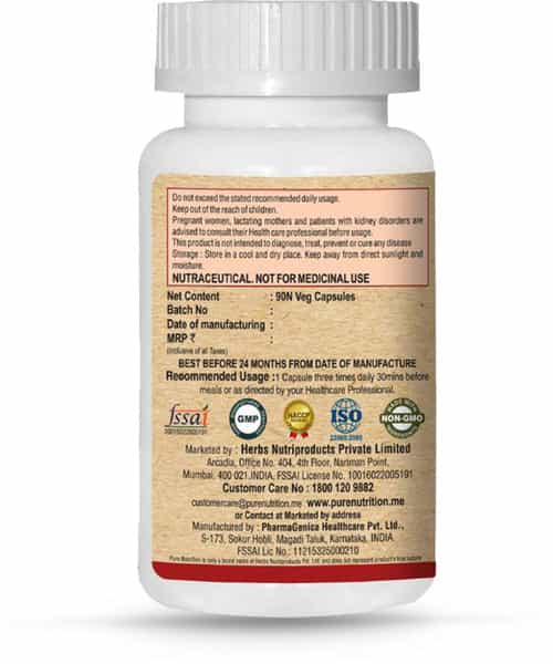 Pure Nutrition Apple Cider Vinegar Plus Weight Management Capsules Bottle Of 90