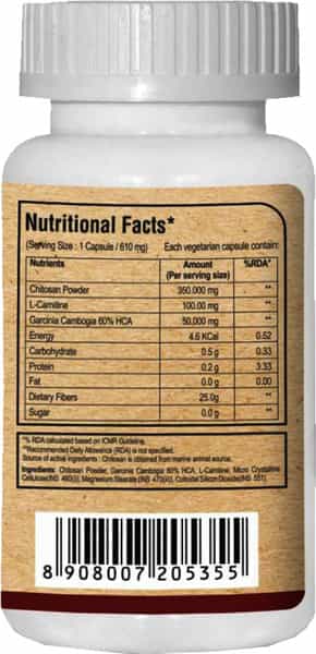 Pure Nutrition Chitomax (Supports Fat Blocking & Fat Burning) - 60 Caps