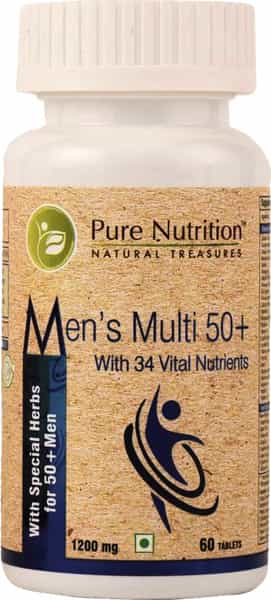 Pure Nutrition Men's Multi 50+ (For Men Approaching Or Past Their 50S) - 60 Tablets