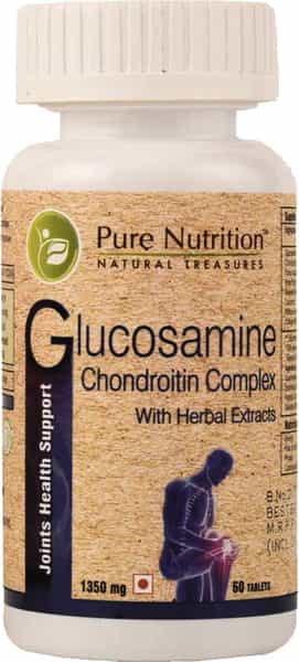 Pure Nutrition Glucosamine Chondroitin Complex With Herbal Extracts - 60 Tablets