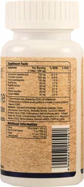 Pure Nutrition Glucosamine Chondroitin Complex With Herbal Extracts - 60 Tablets