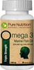 Pure Nutrition Omega 3 Triple Strength Marine Fish Oil Capsules Bottle Of 60