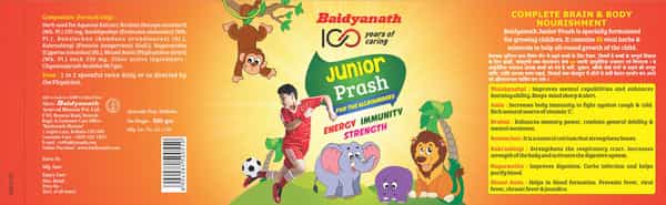 Baidyanath Junior Chyawanprash - Immunity Booster For Kids|Formulated With Shankpushpi - 500G