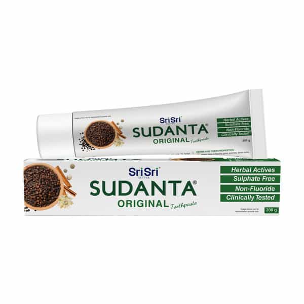 Sri Sri Tattva Sudanta Original Toothpaste | Non - Fluoride | 100% Vegetarian | 200 G