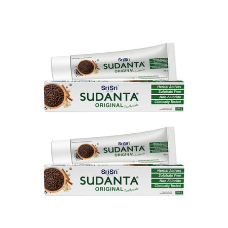 Sri Sri Tattva Sudanta Original Toothpaste | Non - Fluoride | 100% Vegetarian | 200 G