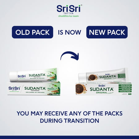 Sri Sri Tattva Sudanta Original Toothpaste | Non - Fluoride | 100% Vegetarian | 200 G