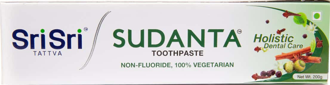 Sri Sri Tattva Sudanta Original Toothpaste | Non - Fluoride | 100% Vegetarian | 200 G