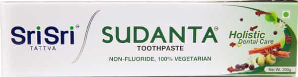 Sri Sri Tattva Sudanta Original Toothpaste | Non - Fluoride | 100% Vegetarian | 200 G