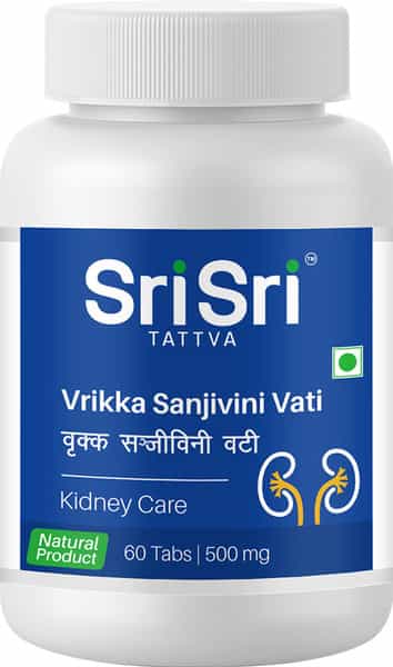 Sri Sri Tattva Vrikka Sanjivini Vati - Kidney Care | 60 Tabs | 500 Mg