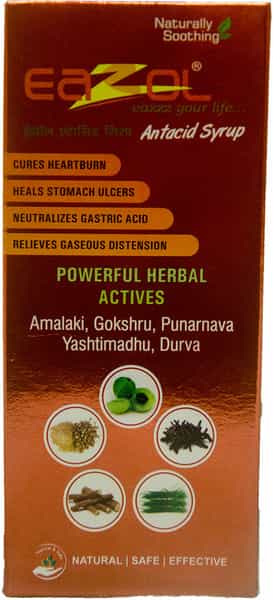 Eazol Antacid Syrup Bottle Of 200 Ml