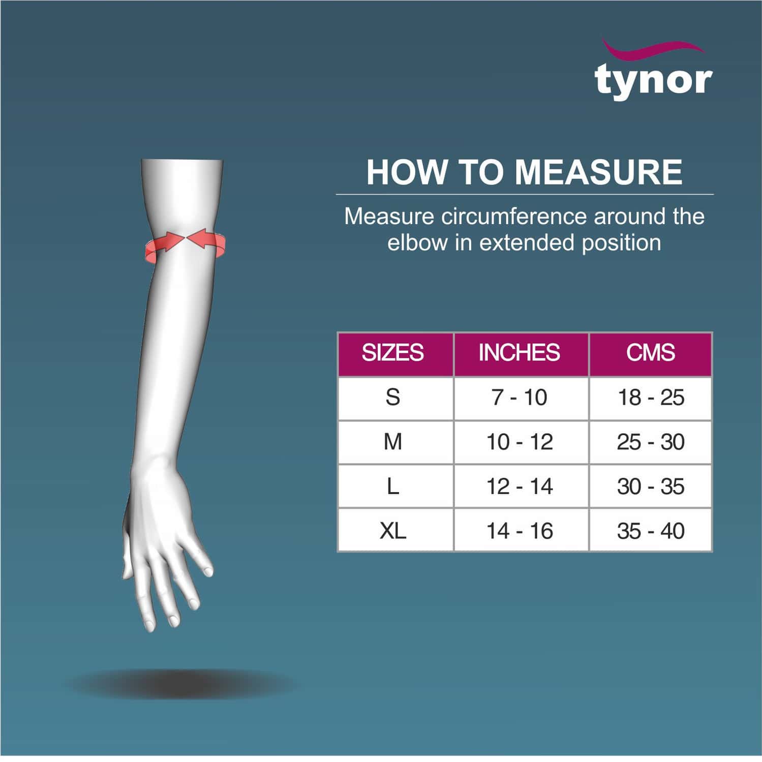 Tynor E-10 Tennis Elbow Support Black Medium