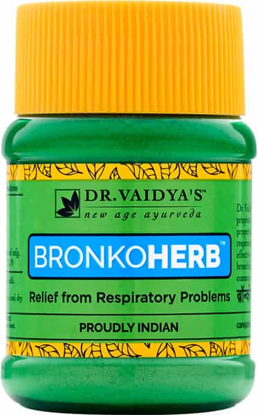 Dr. Vaidya's Bronkoherb Powder Pack Of 2 (100 Gms) (Medicines For Breathing Problems)