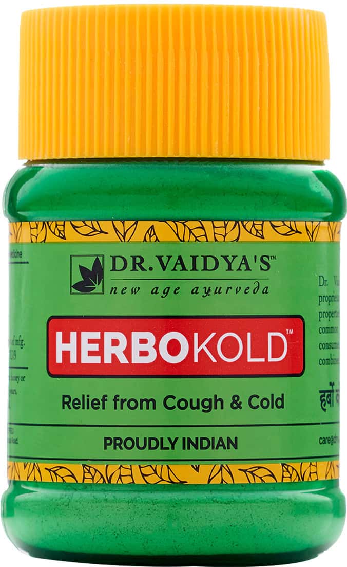 Dr. Vaidya'S Herbokold | Ayurvedic Churna For Cold And Cough | 50g Each (Pack Of 2)