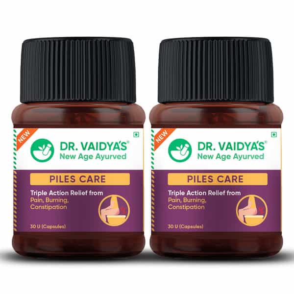 Dr. Vaidya's Piles Care-30 Capsules - Pack Of 2