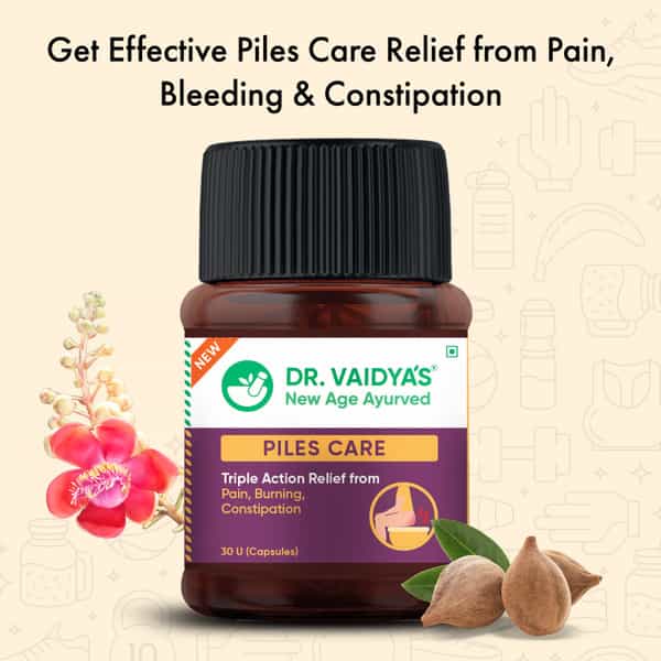 Dr. Vaidya's Piles Care-30 Capsules - Pack Of 2