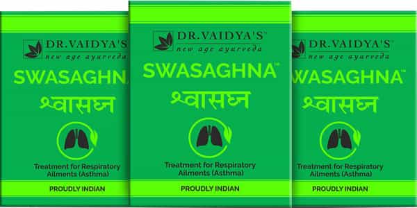 Dr. Vaidya's Swasaghna | Ayurvedic Pills For Respiratory Ailments | 24 Pills Each (Pack Of 3)