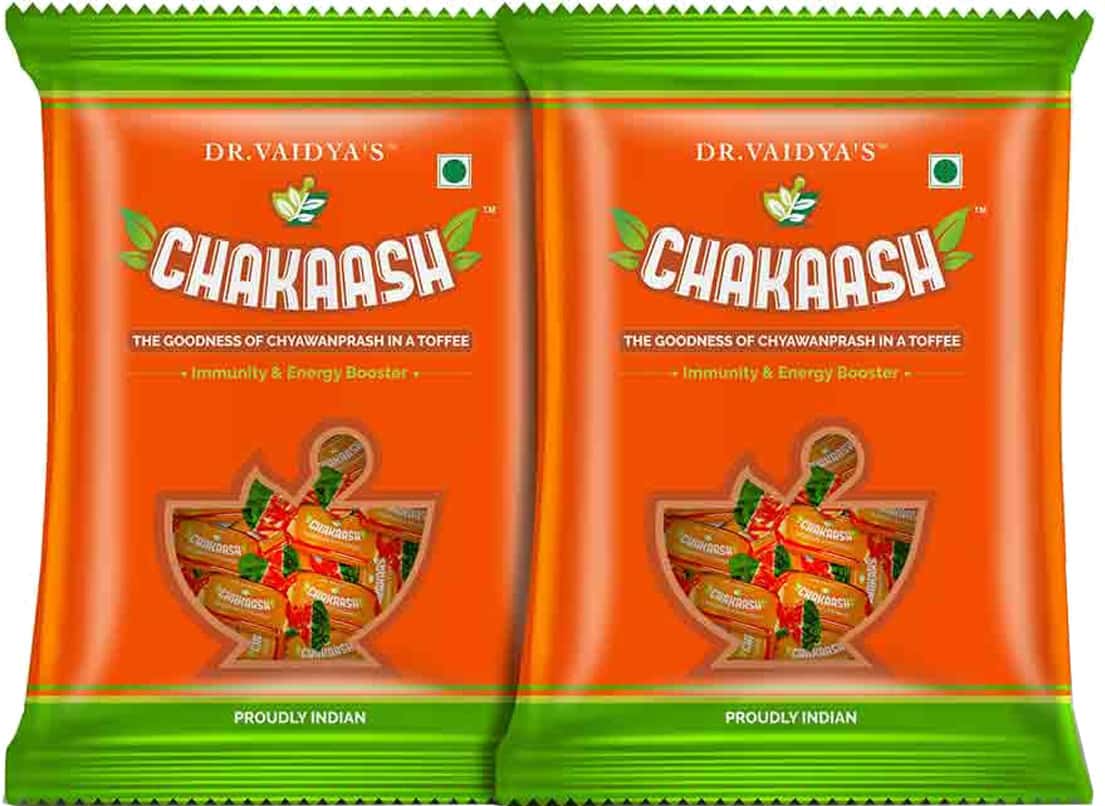 Dr. Vaidya'S Chakaash - Chyanwanprash Soft Chews Pack Of 2 (50 Soft Chews Each)