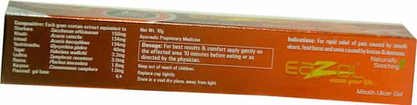 Eazol Mouth Ulcer Gel 10 Gm