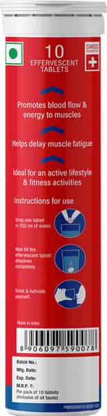 Fast&Up Activate-Preworkout Drink Caffeine Free-L Arginine L Carnitine-Orange-Pack Of 3X(10 Tabs)