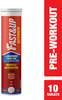 Fast&Up Activate-Preworkout Drink Caffeine Free-L Arginine L Carnitine-Orange 10 Effervescent Tabs