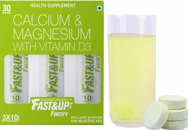 Fast&Up Fortify Lime & Lemon Effervescent Tablets Box Of 30