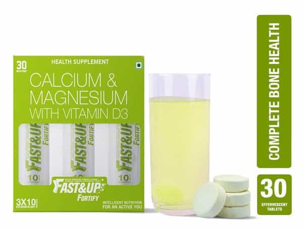 Fast&Up Fortify Lime & Lemon Effervescent Tablets Box Of 30