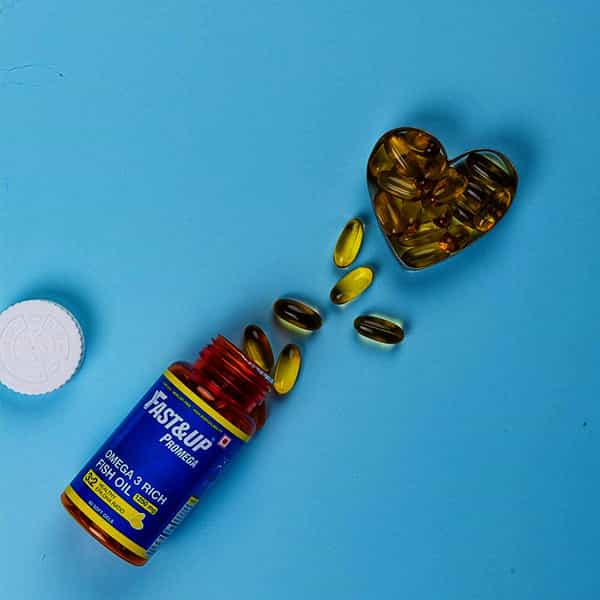 Fast&Up Promega Omega 3 Rich Fish Oil 1250Mg 3:2 Health Epa:dha Ratio (60 Softgels)