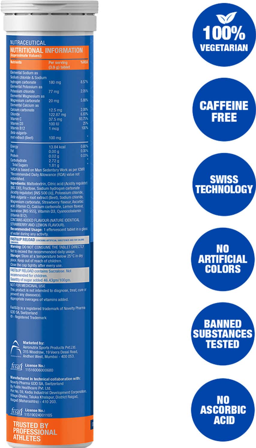 Buy FAST&UP RELOAD HYDRATION & ENERGY DRINK WITH ELECTROLYTES