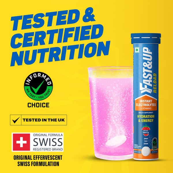 Fast&Up Reload Hydration With Electrolytes - Effervescent Tablets - Berry(20 Tablets)