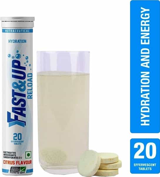 Fast & Up Reload Citrus Effervescent Tablets Bottle Of 20