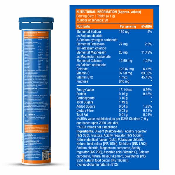 Fast&Up Reload Hydration With Electrolytes - Effervescent Tablets - Cola (20 Tablets)