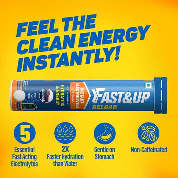 Fast&Up Reload Hydration With Electrolytes - Effervescent Tablets - Cola (20 Tablets)