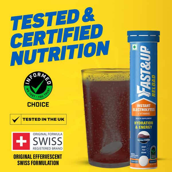 Fast&Up Reload Hydration With Electrolytes - Effervescent Tablets - Cola (20 Tablets)