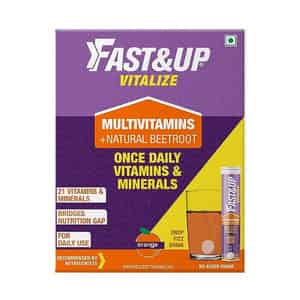 Fast&up Vitalize Multivitamin For Men & Women-21 Vital Vitamins&minerals For Daily Health(pack Of 3)