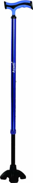 Vissco Avanti Plus T Shape Aluminum Stick With Big Shoe