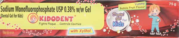Kidodent 0.38% Bubble Fruit Paste 75Gm