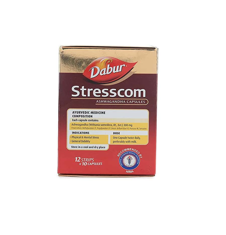 Buy Dabur Stresscom 120 Caps Online & Get Upto 60% OFF at PharmEasy