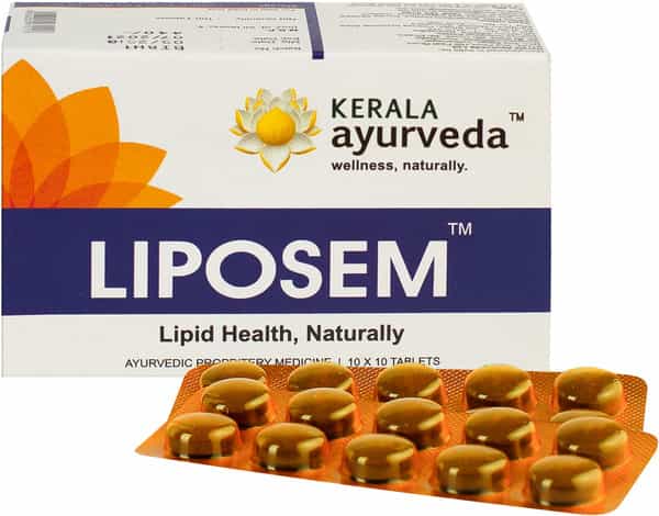 Kerala Ayurveda Liposem Cholestrol Control Tablets Box Of 100 'S